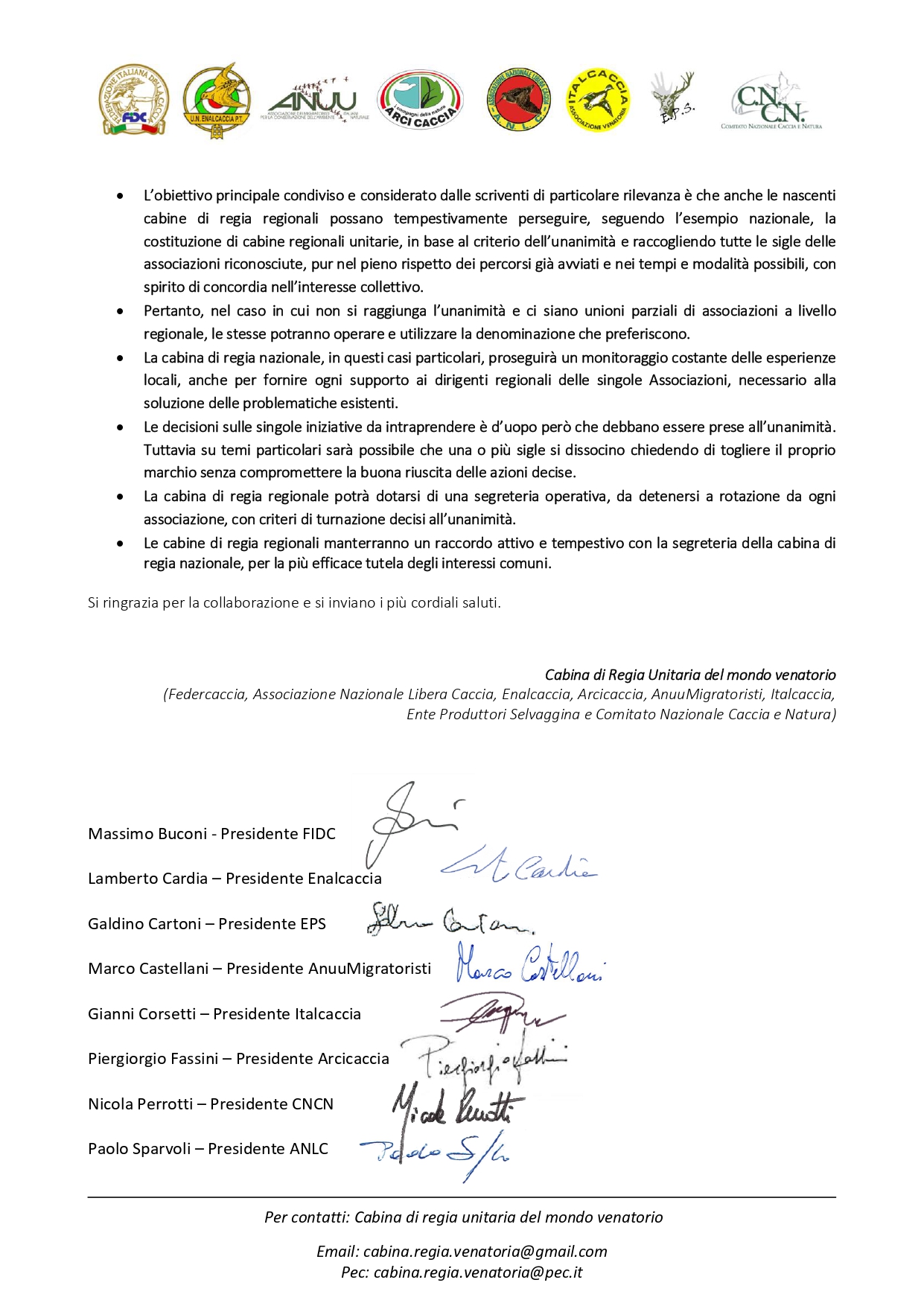 66 Lettera con indicazioni per le sedi territoriali cabine di regia regionali finale page 0002