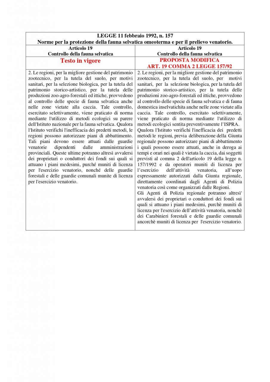 PROPOSTA MODIFICA ART 19 C 2 LEGGE 157 92 page 0001
