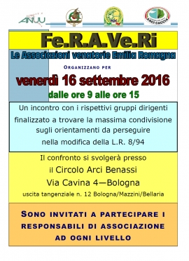 Emilia Romagna: La FERAVERI chiama a raccolta i dirigenti