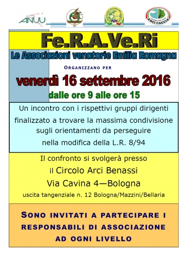 Emilia Romagna: La FERAVERI chiama a raccolta i dirigenti