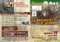 A Biella il 3° Trofeo Beccaccia di San Giuseppe