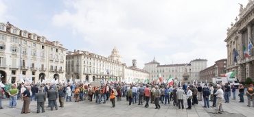 I cacciatori piemontesi di nuovo in piazza