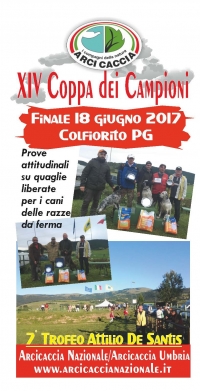 Arci Caccia: A Colfiorito il 18 Giugno 2017 XIV Coppa dei Campioni