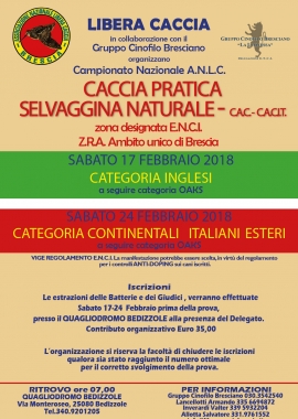 Prova cinofila ANLC Brescia