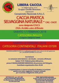 Prova cinofila ANLC Brescia